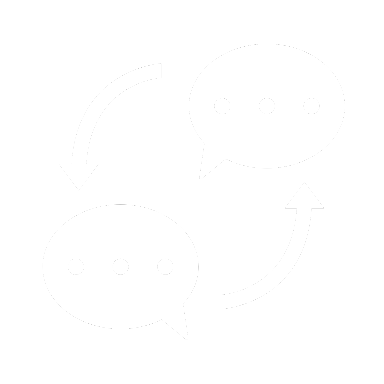 Transparent Communication Icon